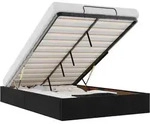 vidaXL Ottoman-Bett ohne Matratze Schwarz 120x190 cm Samt