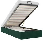 vidaXL Ottoman-Bett ohne Matratze Dunkelgr&uuml;n 80x200 cm Samt