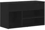 vidaXL Schuhbank Schwarz Eichen-Optik 80 x 30 x 45 cm Holzwerkstoff