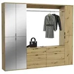 Ebuy24 ProjektX Garderobenm&ouml;bel Set P5 Eiche Dekor.