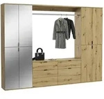 Ebuy24 ProjektX Garderobenm&ouml;bel Set P1 Eiche Dekor.