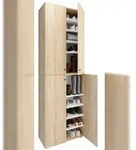 VCM Schuhschrank Lona Sonoma-Eiche H. 220 x B. 70 x T. 40cm