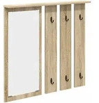 vidaXL Wandmontierter Kleiderst&auml;nder Sonoma-Eiche 84 x 10 x 80 cm