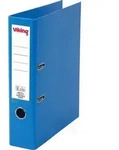 Viking Premium Ordner Breit DIN A4 75 mm Blau 2 Ringe Kunststoff Matt Hochformat
