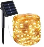 Lumisky SKINNY 100 LED 11,5M Solar-Lichterkette Kupfer Kupferfarben