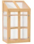 Outsunny-Gew&auml;chshaus-70L x 50B x 120H cm-Braun