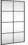 vidaXL Wandspiegel Schwarz 50x80 cm Rechteckig Eisen