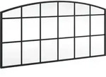 vidaXL Wandspiegel Schwarz 80x40 cm Gew&ouml;lbt Eisen