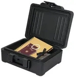 HMF Feuerfeste Dokumentenbox DIN A4, wasserdichte Geldkassette abschlie&szlig;bar, 36,5 x