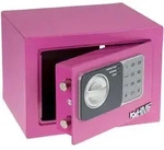 HMF 46126-15 Tresor mit Zahlenschloss, M&ouml;beltresor klein, 23 x 17 x 17 cm, Pink