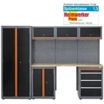 Baumarktplus Werkstattwand 13-tlg. modulares Werkstattschranksystem aus Stahl mit