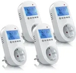 BEARWARE 4x Steckdosen Thermostat f&uuml;r Heiz & Klimager&auml;te Individuell programmierbar