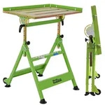 Baumarktplus mobiler Schwei&szlig;tisch h&ouml;henverstellbar 77-92 cm klappbar Stahl