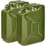 BW&reg; Kraftstoffkanister Metall Benzinkanister 2x 20 Liter - Olivgr&uuml;n - RAL...
