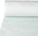 PAPSTAR Papiertischtuch mit Damastpr&auml;gung 100 m x 1 m weiss