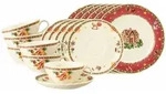 Seltmann Weiden Marieluise Weihnachtsnostalgie Teeservice 18-teilig