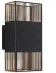 Paulmann LED Wandleuchte Tharin IP44 3000K 120x250mm 2x3,7W Schwarz 71251
