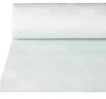 PAPSTAR Papiertischtuch mit Damastpr&auml;gung 25 m x 1 m weiss