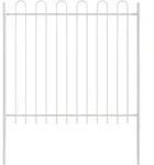vidaXL Gartenzaun 4 pcs Grau 6,8 x 1,2 m Pulverbeschichteter Stahl