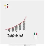 ROCADA 6425R Skinwhiteboard Rahmenlos lackierte Oberfl. 100x100cm, wei&szlig;