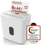 Olympia PS 53 CC Pro Aktenvernichter Partikelschnitt 4x38 mm 6 Blatt