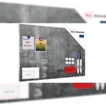 ALLboards Metallische Magnettafel BETONMAUER ZEMENTMAUER 60x40cm Memoboard f&uuml;r jede
