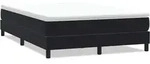 vidaXL Boxspringbett ohne Matratze Schwarz 160x220 cm Samt