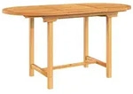 vidaXL Gartentisch Ausziehbar 110-160x80x75 cm Massivholz Teak