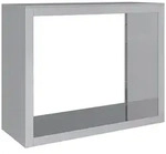 vidaXL Brennholzregal 100x40x80 cm Verzinkter Stahl