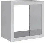 vidaXL Brennholzregal 60x40x60 cm Verzinkter Stahl