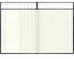 Spaltenbuch A4 in Kopfleisten-Ausf&uuml;hrung, Schema &uuml;ber 1 Seite, mit Seitenzahlen, 13
