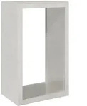 vidaXL Brennholzregal 60x40x100 cm Edelstahl