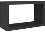 vidaXL Brennholzregal Schwarz 100x40x60 cm Stahl
