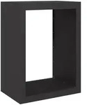 vidaXL Brennholzregal Schwarz 60x40x80 cm Stahl