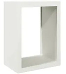 vidaXL Brennholzregal Wei&szlig; 60x40x80 cm Stahl