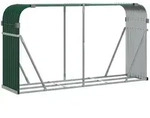 vidaXL Kaminholzunterstand Gr&uuml;n 180x45x100 cm Verzinkter Stahl