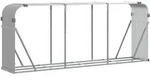 vidaXL Kaminholzunterstand Hellgrau 234x45x100 cm Verzinkter Stahl