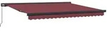 vidaXL Markise Manuell Weinrot 400x300 cm