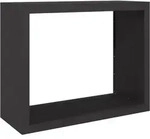 vidaXL Brennholzregal Schwarz 100x40x80 cm Stahl