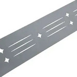 zaun|zu&reg; Sichtschutzstreifen Dekor Starline mit Lasermuster f&uuml;r Doppelstabzaun