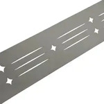 zaun|zu&reg; Sichtschutzstreifen Dekor Starline mit Lasermuster f&uuml;r Doppelstabzaun
