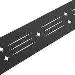 zaun|zu&reg; Sichtschutzstreifen Dekor Starline mit Lasermuster f&uuml;r Doppelstabzaun