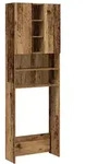 vidaXL Waschmaschinenschrank Altholz-Optik 64x25,5x190 cm