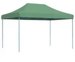 vidaXL Partyzelt Faltbar Pop-Up Gr&uuml;n 410x279x315 cm