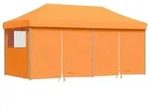vidaXL Partyzelt Faltbar Pop-Up mit 4 Seitenteilen Orange