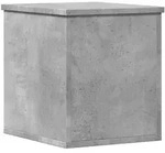vidaXL Truhe Betongrau 30x35x35 cm Holzwerkstoff