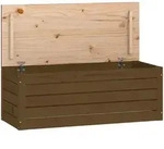 vidaXL Truhe Honigbraun 89x36,5x33 cm Massivholz Kiefer
