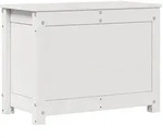 vidaXL Truhe Wei&szlig; 60x32x45,5 cm Massivholz Kiefer