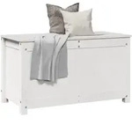 vidaXL Truhe Wei&szlig; 80x40x45,5 cm Massivholz Kiefer