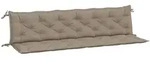 vidaXL Gartenbank-Auflagen 2 Stk. Taupe 200x50x7 cm Oxford-Gewebe